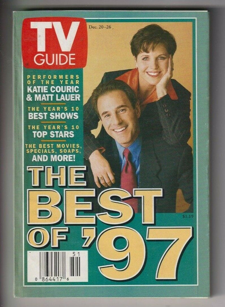 Tv Guide Mag Katie Couric Matt Lauer December 20-26, 1997 110519nonr