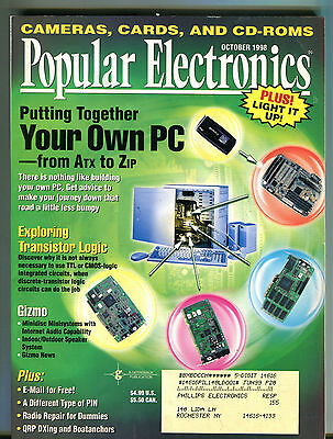 Popular Electronics Magazine October 1998 Build Your Own PC EX 041516jhe