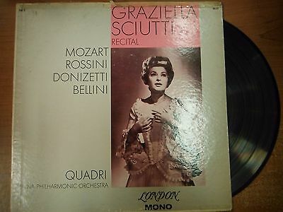 33 RPM Vinyl Graziella Sciutti Recital London Records 5617 LP Mono 050615SM