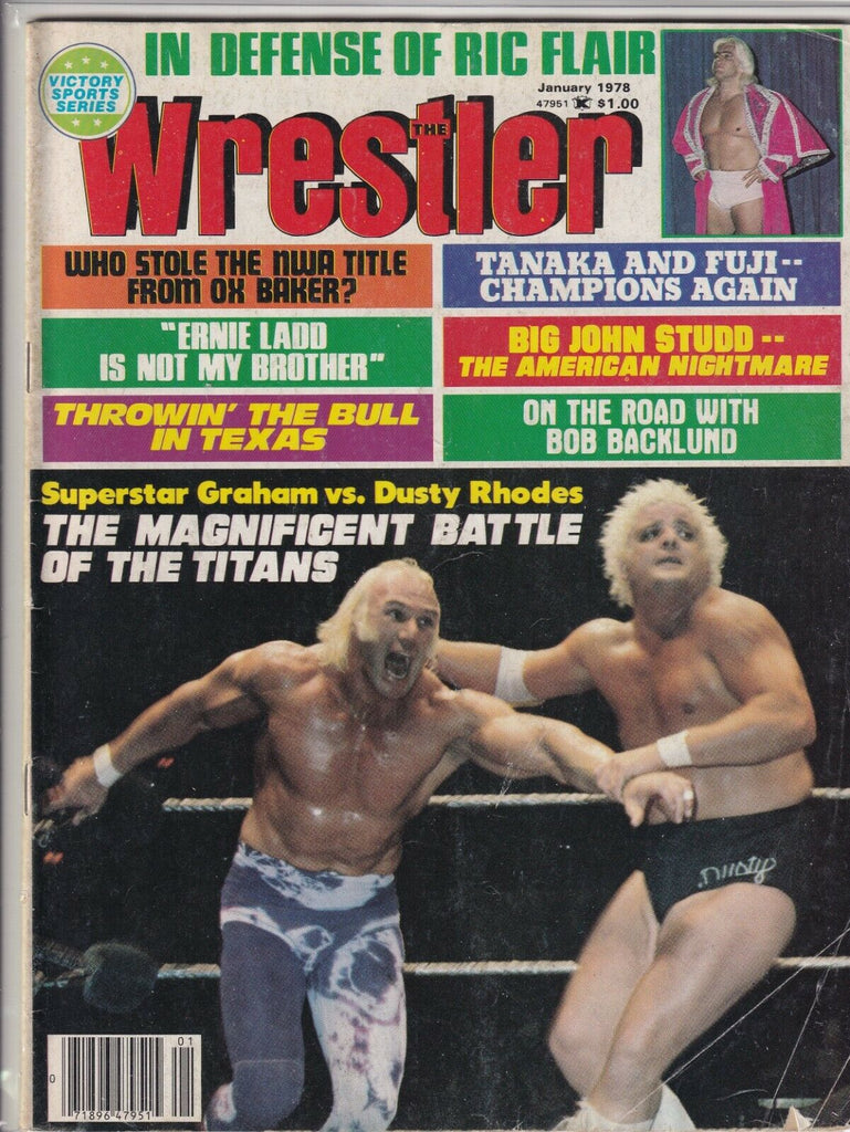 The Wrestler Magazine Billy Graham Dusty Rhodes January 1978 061719nonr