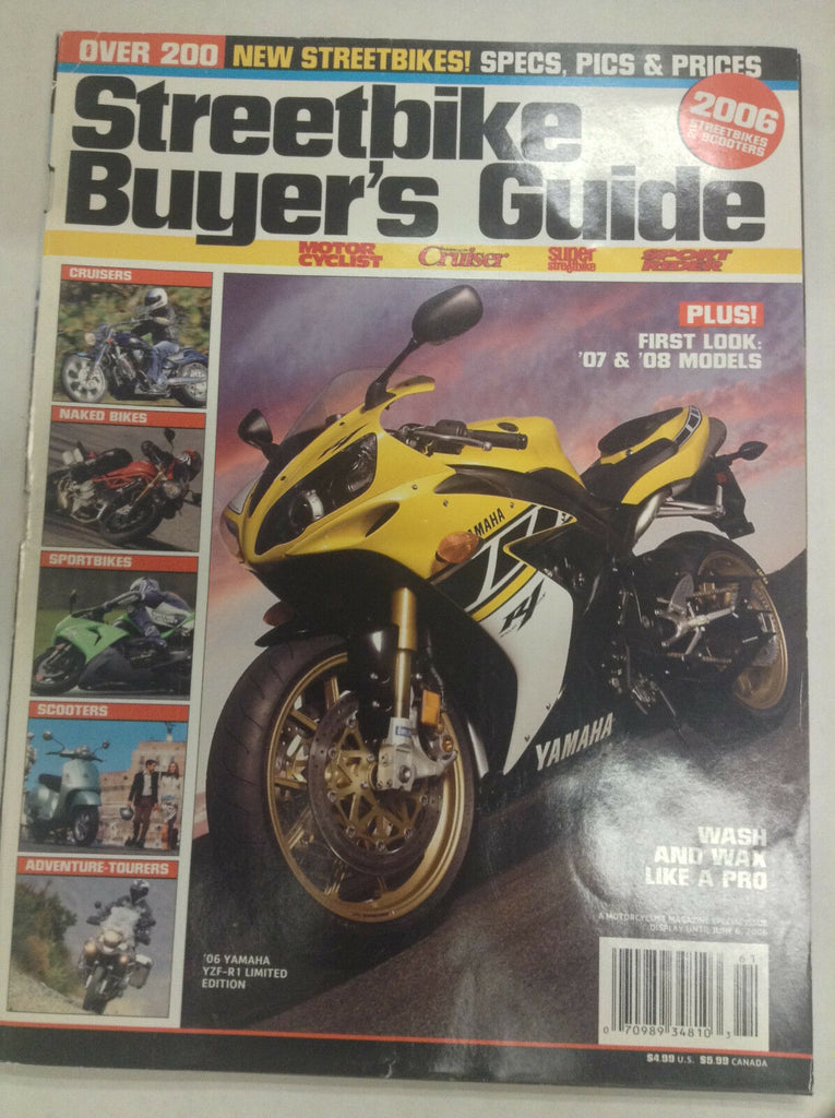 Streetbike Buyer's Guide Magazine '06 Yamaha YZF-R1 June 6, 2006 050417nonr