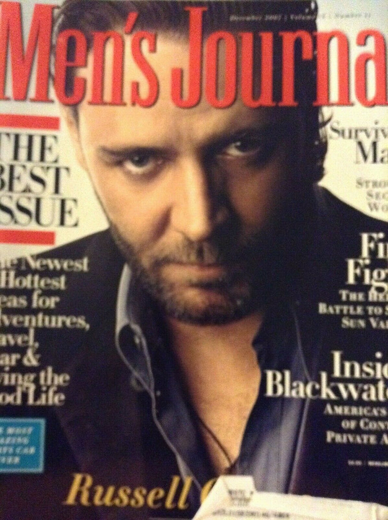 Men's Journal Magazine Russell Crowe The Best Issue December 2007 021119nonrh