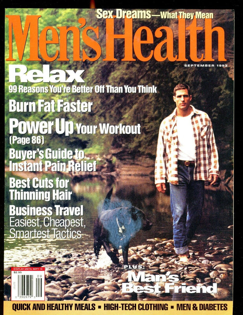 Men's Health Magazine September 1993 Man's Best Friend EX w/ML 012317jhe