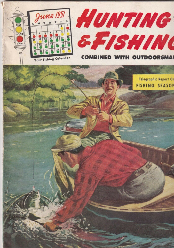Hunting & Fishing The Big Bull Bass June 1951 070419nonr