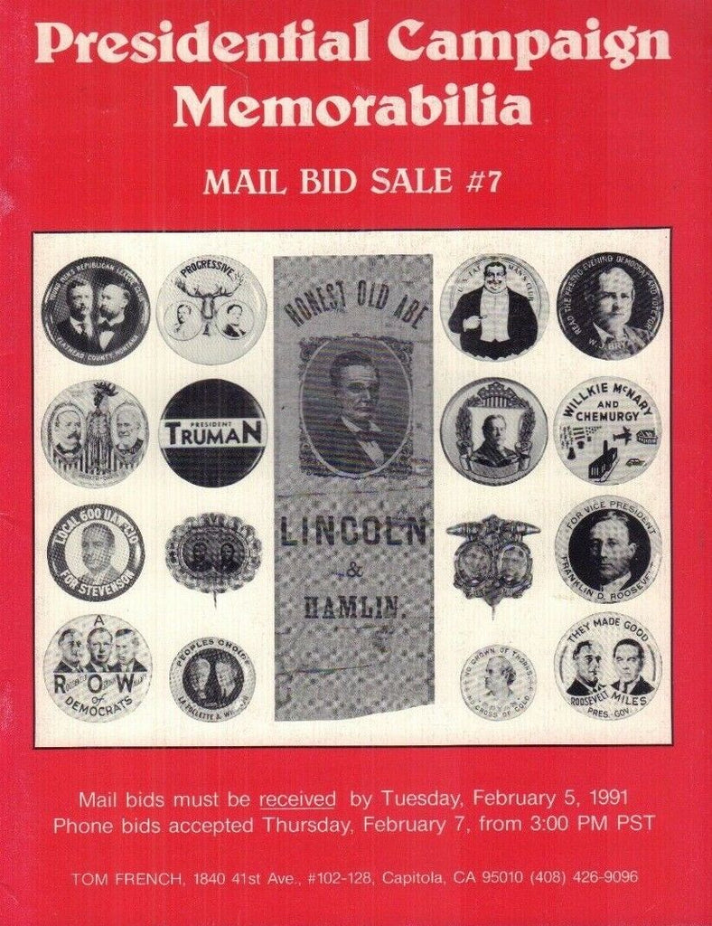 The Presidential Memorabilia Collection Auction Catalog February 1991 031318nonr