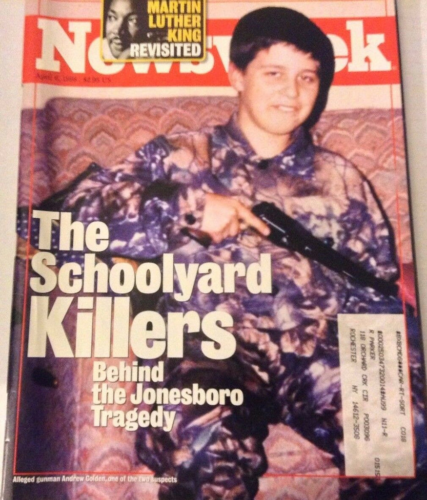 Newsweek Magazine The Jonesboro Tragedy April 6, 1998 072617nonrh