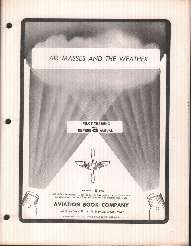 Air Masses & Weather Pilot Training Reference Manual 1966 Aviation 121918AME