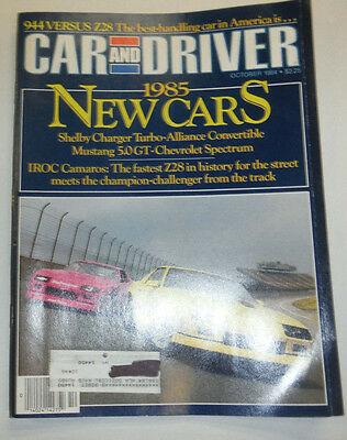 Car And Driver Magazine Shelby Charger Turbo October 1984 123014R2