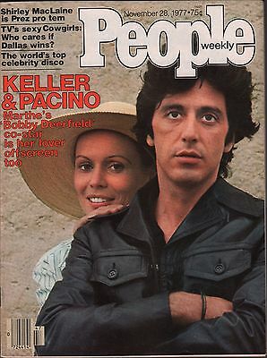 People Weekly November 28 1977 Al Pacino, Shirley MacLaine VG 012716DBE