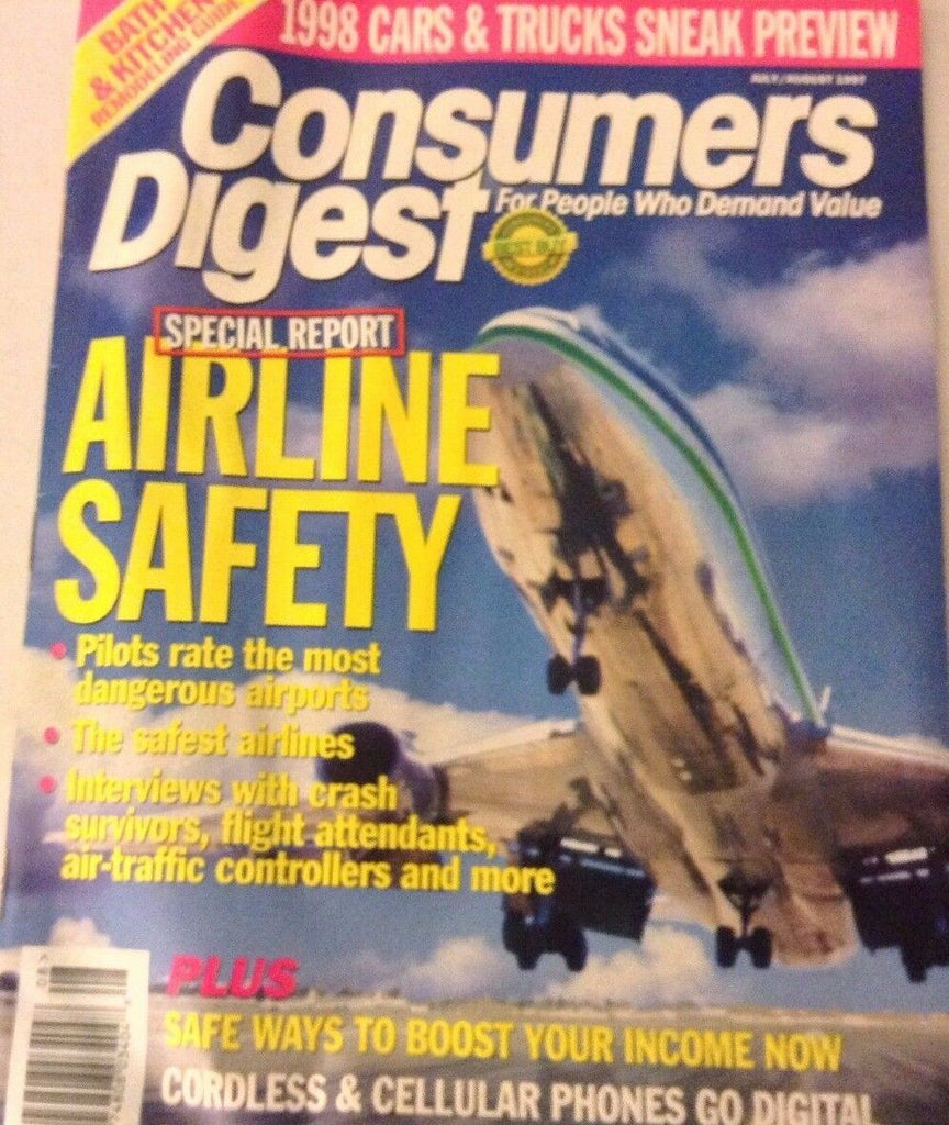 Consumer Digest Magazine Airline Safety July/August 1997 NO ML 072617nonrh