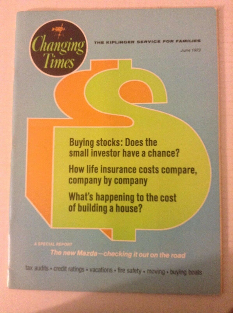 Changing Times Magazine Buying Stocks Life Insurance June 1973 051117nonrh