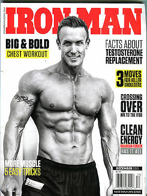 Iron Man Magazine December 2015 Brandan Fokken EX 123015jhe