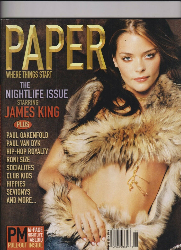 Paper Mag James King Nightlife Issue Paul Oakenfold November 2000 102519nonr