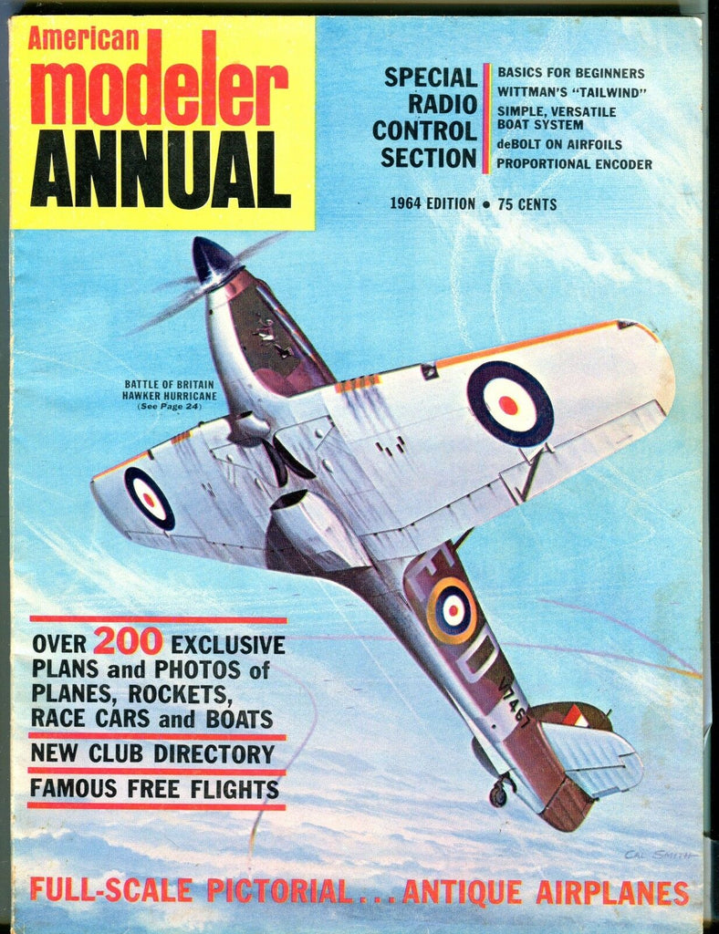American Modeler Annual Magazine 1964 Hawker Hurricane VG 040617nonjhe