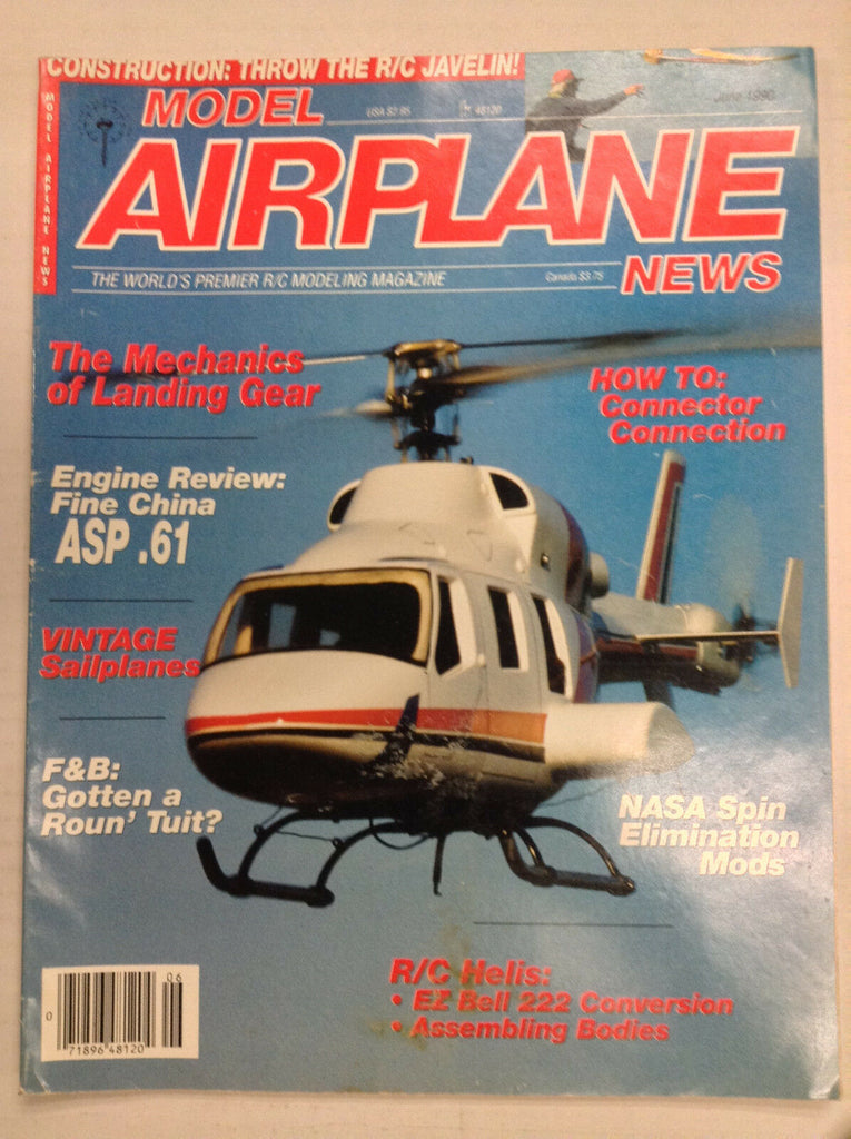 Model Airplane News Magazine Mechanics Of Landing Gear June 1990 041517nonrh