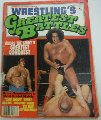 Wrestling's Greatest Battles Magazine Andre The Giant Summer 1978 062615R2