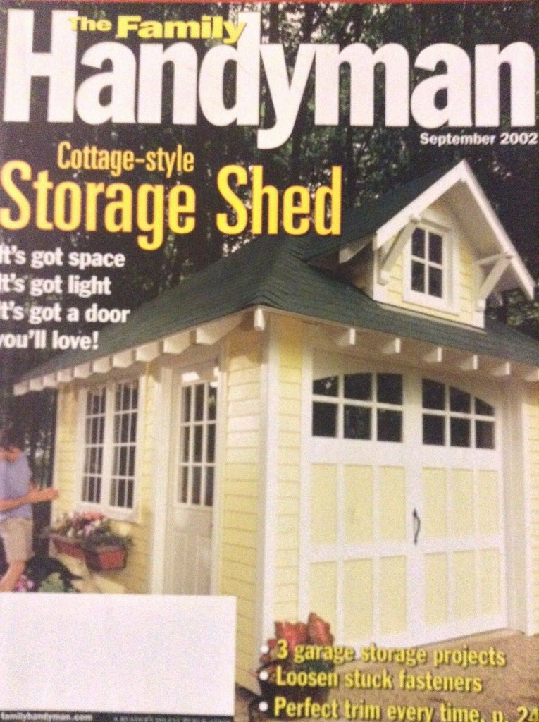The Family Handyman Magazine Storage Shed September 2002 010319nonrh