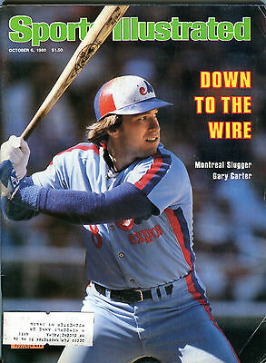 Sports Illustrated Magazine October 6 1980 Gary Carter Expos EX 022616jhe