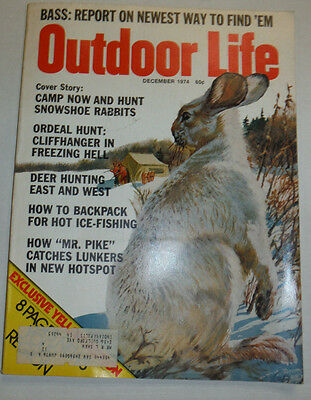 Outdoor Life Magazine Snowshoe Rabbits December 1974 011215R