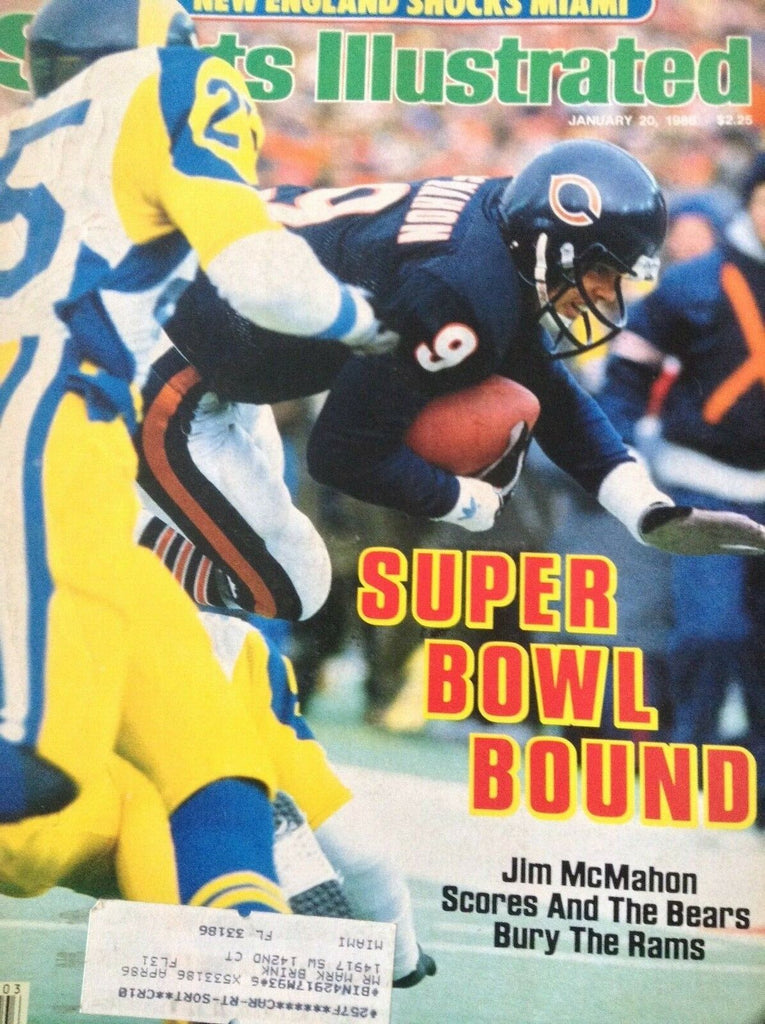 Sports Illustrated Magazine Jim McMahon January 20, 1986 012419nonrh