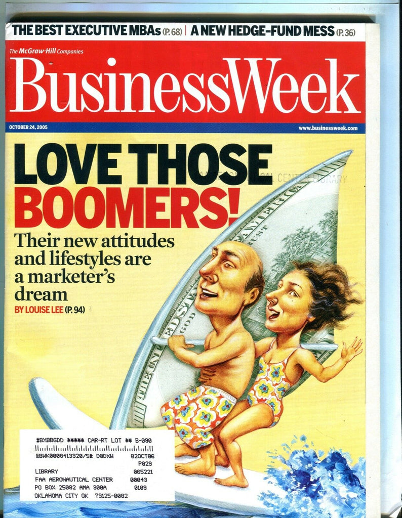 Business Week Magazine October 24 2005 Boomers EX w/ML FAA Library 102016jhe