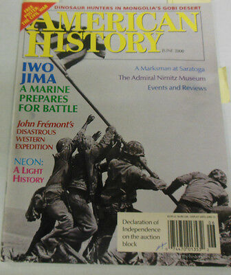 American History Magazine Iwo Jima & A Marksman At Saratoga June 2000 071714R