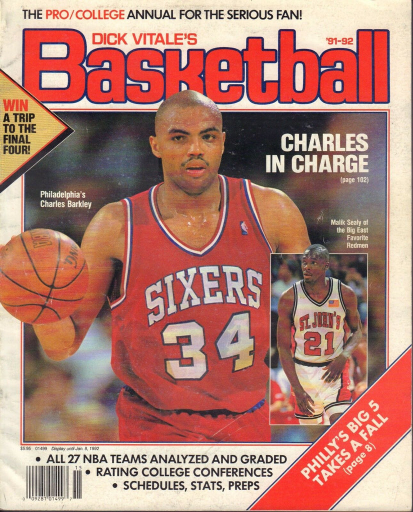 Dick Vitale's Basketball Magazine 1991-92 Charles Barkley 072317nonjhe