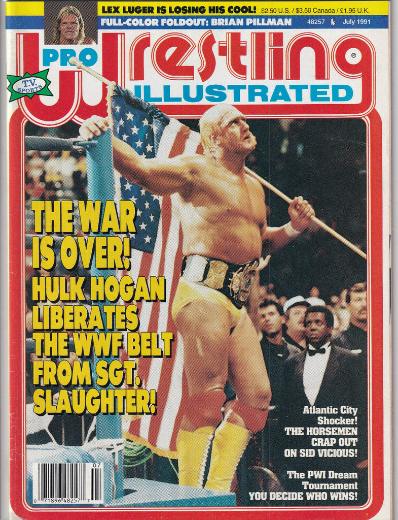 Pro Wrestling Illustrated Hulk Hogan Lex Luger July 1991 052819nonr