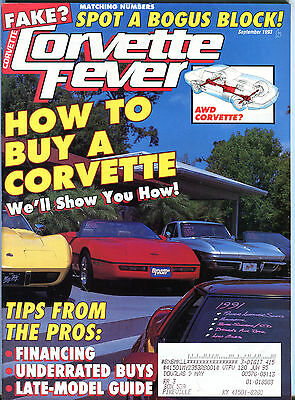 Corvette Fever Magazine September 1993 How To Buy A Corvette EX 031816jhe
