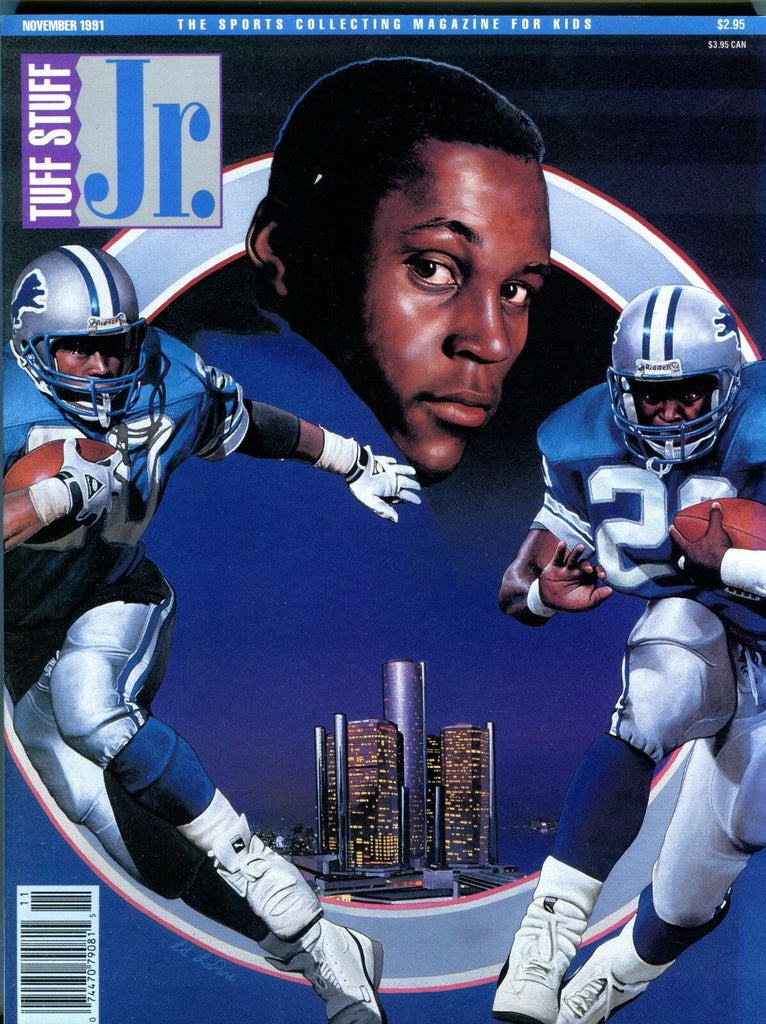 Tuff Stuff Jr. November 1991 Barry Sanders Lions w/Mint Cards EX 061317nonjhe