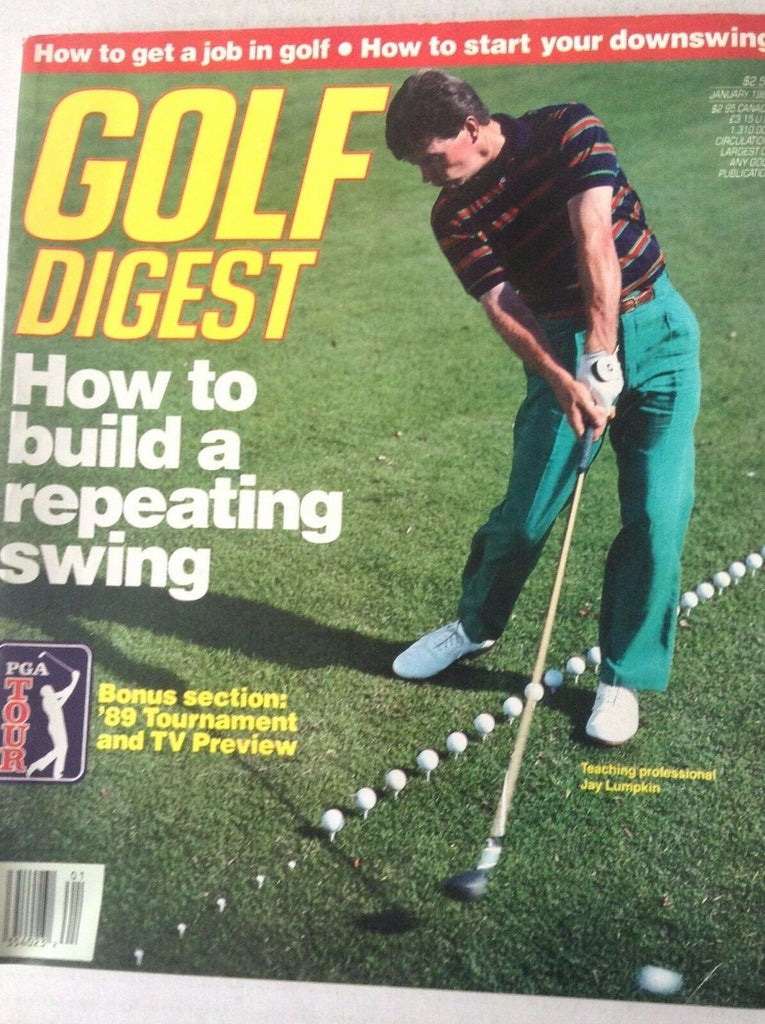 Golf Digest Magazine Jay Lumpkin January 1989 042617nonrh