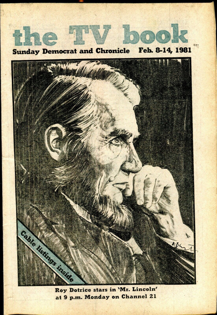 TV Democrat And Chronicle February 8-14 1981 Roy Dotrice EX 021917jhe