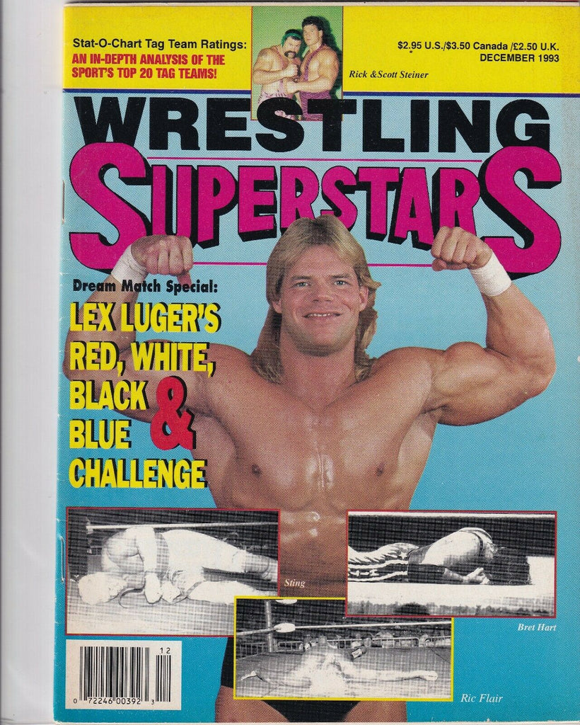 Wrestling Superstars Mag Lex Luger Rick & Scott Steiner December 1993 091019nonr
