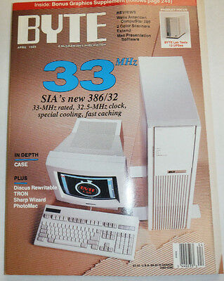 Byte Magazine 33MHz SIA's New 386/32 April 1989 111314R1