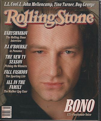 Rolling Stone October 8 1987 Bono, L.L. Cool J EX 121815DBE
