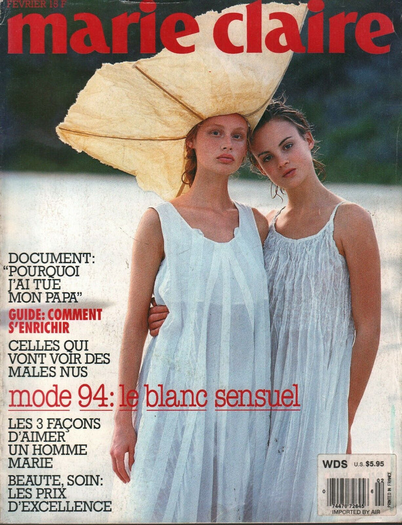 Marie Claire French Fashion Magazine February 1994Michele Barzach 101320ame