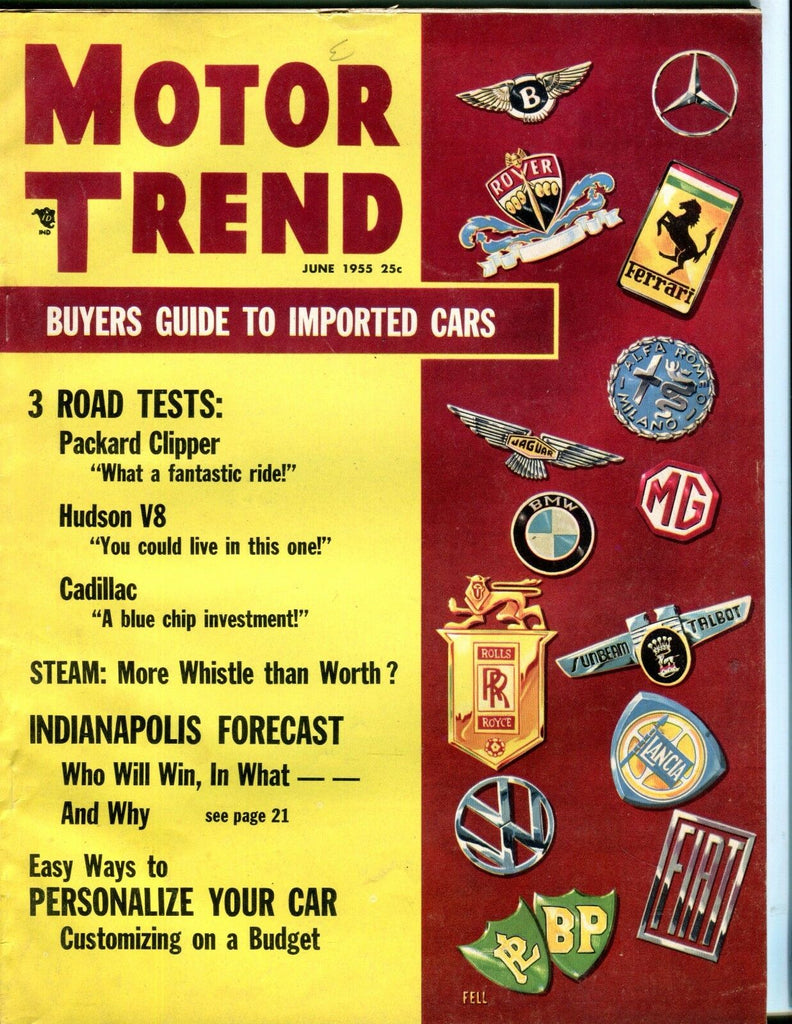 Motor Trend Magazine June 1955 Imported Cars EX No ML 051917nonjhe
