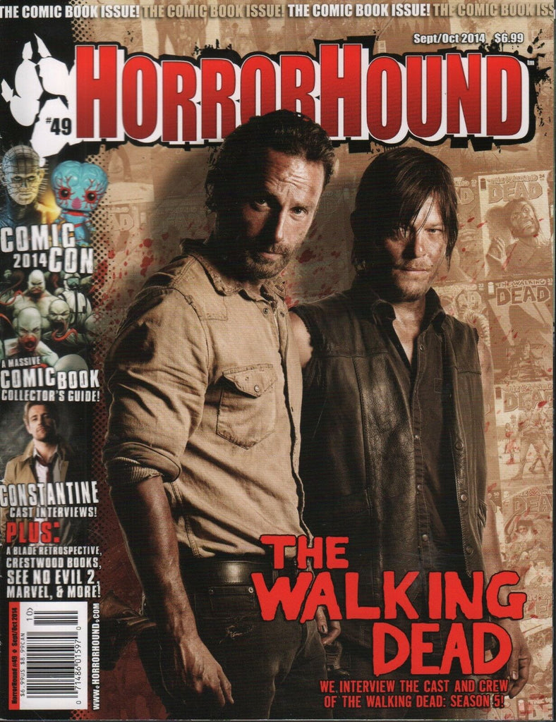 HorrorHound #49 September October 2014 Constantine The Walking Dead 040518DBE