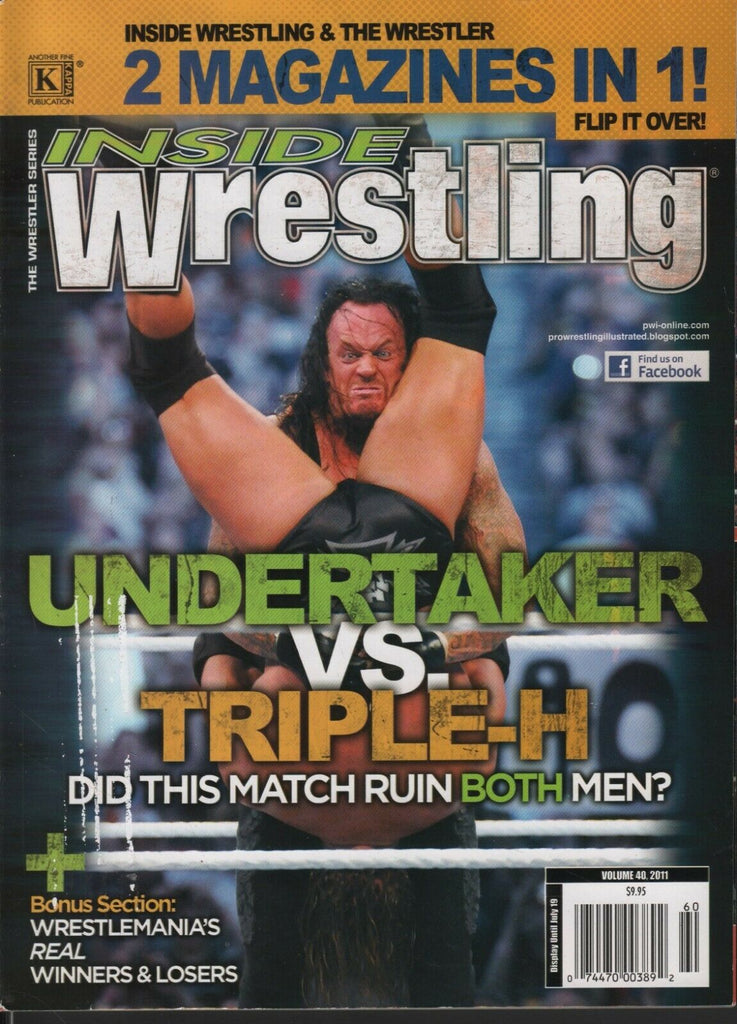 Inside Wrestling The Wrestler #40 2011 Undertaker Edge Sting 102819DBE