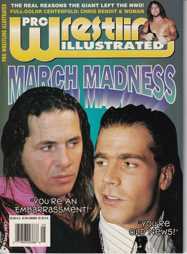 Pro Wrestling Illustrated Bret Hart Shawn Michaels May 1997 031919nonr