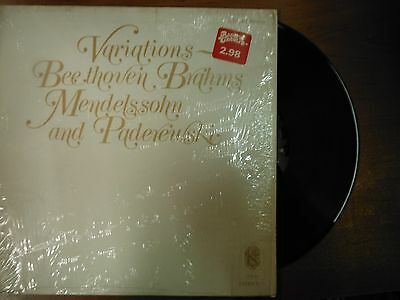 33 RPM Vinyl Nicolaisen Variations Beethoven Brahms Mendelssohm Stereo 012815SM