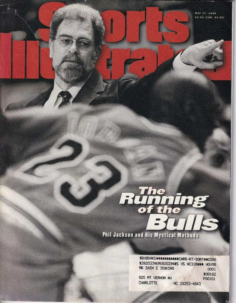Sports Illustrated Magazine Michael Jordan Phil Jackson May 27, 1996 040819nonr