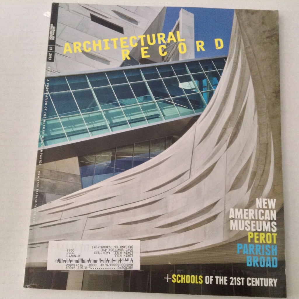 Architectural Record Magazine American Museums January 2013 070417nonrh