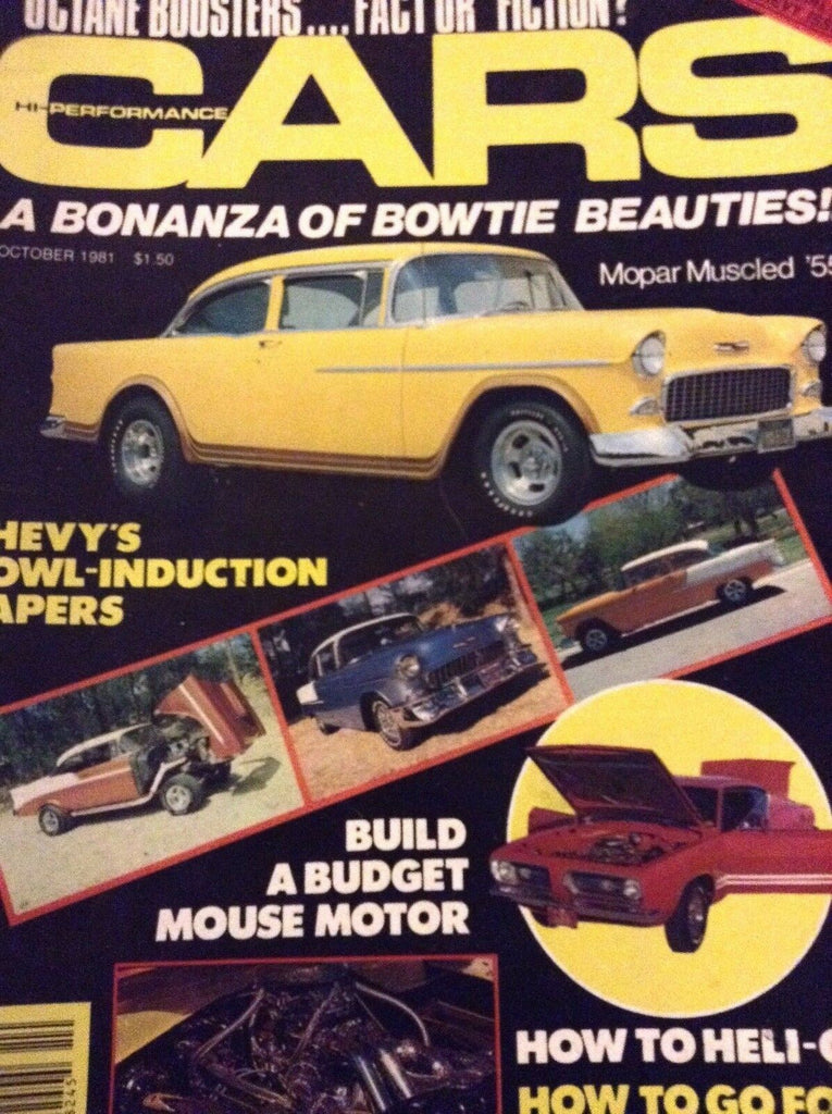 Hi-Performance Cars Magazine Bowtie Beauties October 1981 011219nonrh