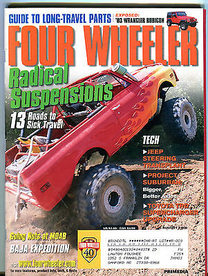 Four Wheeler Magazine August 2002 Radical Suspensions EX 031416jhe
