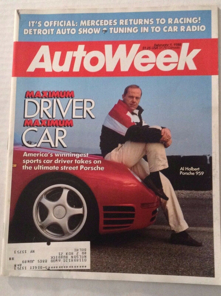 Autoweek Magazine Chrysler & Audi Ups Its Efforts February 1, 1988 011617rh