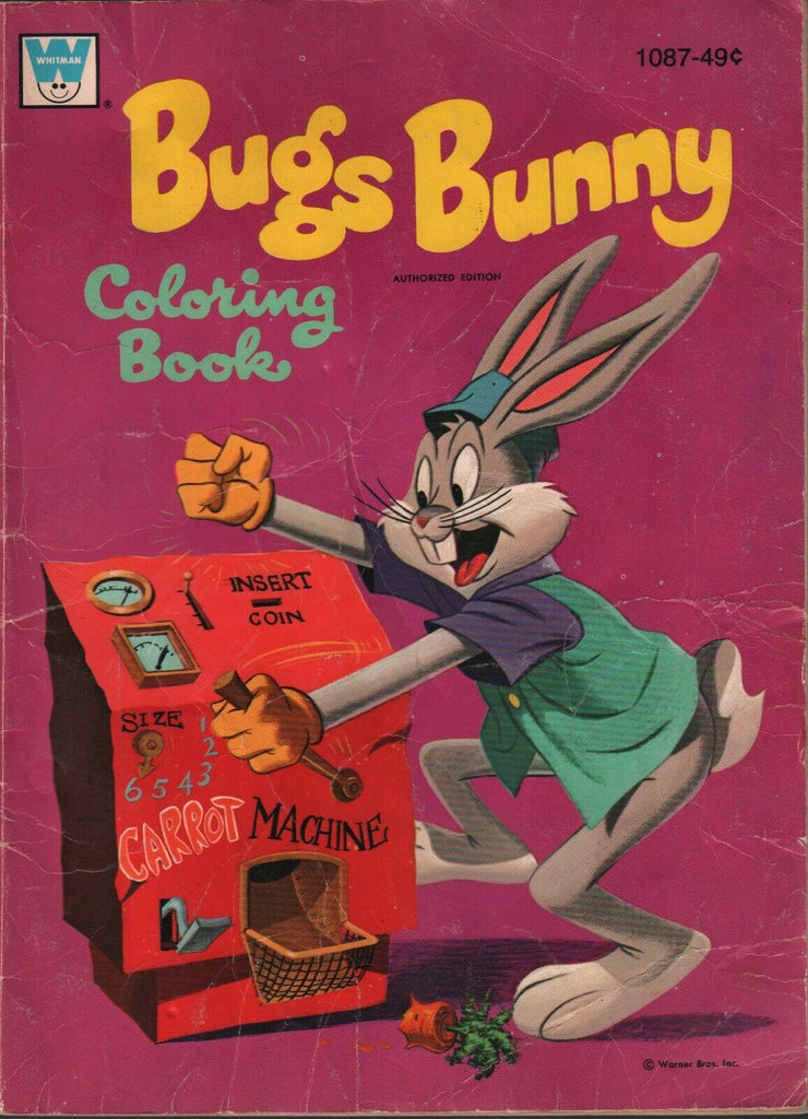 Bugs Bunny Coloring Book Whitman Vintage 1972 Warner Bros 010720AME2