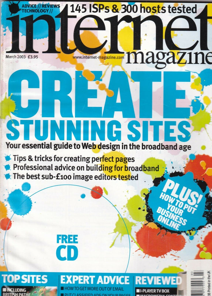 Internet Magazine Create Stunning Sites March 2003 100919nonr