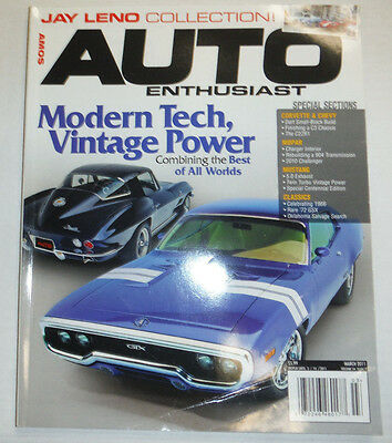 Auto Enthusiast Magazine Modern Tech Vintage Power March 2011 011515R