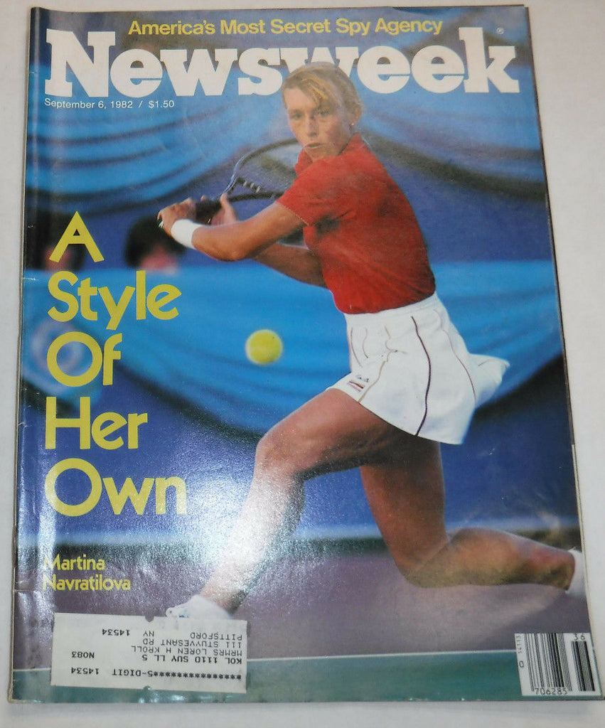 Newsweek Magazine Martina Navratilova September 6, 1982 100716R